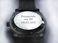 Grawer pamiątkowy na kopercie zegarka
