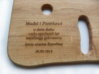 Pamiątkowy grawer na desce