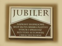 Kaseton reklamowy dla jubilera