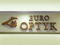 Litery ze styroduru - salon optyczny