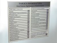 Tablica informacyjna  do biura