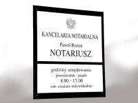 Tablica  notariusza lublin